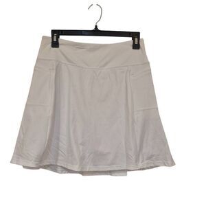 Attraco Women's White Nylon/Spandex Tennis Golf Athletic Skirt Skort NEW